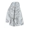 Active Windbreaker Jackets: Silver Graphic Jackets & Outerwear - Kids Girl's Size 14