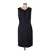 Elie Tahari Casual Dress - Sheath: Black Print Dresses - Women's Size 12