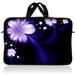 LSS 14.1 inch Laptop Sleeve Bag Carrying Case Pouch with Handle for 14 14.1 Apple Macbook GW Acer Asus Dell Hp Sony Toshiba Purple Flower Floral