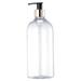 Hemoton 3Pcs 300ml PET Emulsion Bottle Shower Gel Subpackaging Bottle Refillable Bottle Black