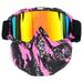 Fnochy Up to 30% Off Clearance Makeup Bag Adult Ski Goggles With Detachable Ski Mask To Block The Sun Windscreen Goggles