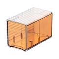 Honrane Space-saving Storage Box Clear Plastic Wall-mounted Storage Box Space-saving Swab Pads Makeup Organizer for Home Bathroom