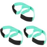 3 Pack Fitness Equipment Exercise Stretch Bands Yoga Resistance Elastic for Back Emulsion