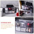 Wall-mounted Storage Box Bathroom Wall-mounted Storage Box Drawer Type Cosmetic Storage Box (Transparent)