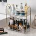 NUOLUX Countertop Shelf Organizer Makeup Organizer Skincare Organizer 2-Tier Corner Storage Shelf