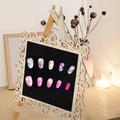 Nail Plate 1Pc Nail Plate Wooden Color Board Nail Plate Work Display Rack for Nail Salon