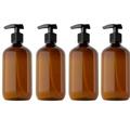 Hxoliqit 4pcs Long Neck Lotion Press Bottle Transparent Pet Plastic Bottle Bathroom Sets Bathroom Decor Bathroom Organizer(Brown) for Home Decor