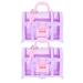 2Pcs Girls Treasure Box Toys Little Girl Makeup Box Table Jewelry Organizer