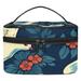 Peace Dove Pattern Relavel Cosmetic Tote Bags Printed Design Large Capacity Makeup Bag Makeup Organizer Travel Cosmetic Pouch Toiletry Case Handbag for Daily Use