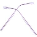 Metal Temples Glasses Frames Legs Replacement Accessories Universal Transparent Pair (crystal Protruding Teeth Haze Gray) Eyeglasses Arms Purple Plastic