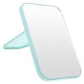Folding Makeup Mirror Portable Desktop Nordic Blue Large Carton Packaging Square Vanity Mirrors Pp Glass Student