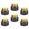 6 Pcs Cream Bottle Small Glass Jar Container Tiny Bottles Travel Jars for Toiletries