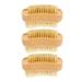 3 Pcs Professional Nail Brush Manicure Accessory Cleanup Daily Use Cleaner Wooden