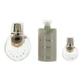 Omnia Crystalline by Bvlgari 3 Piece Gift Set for Women with 3.4 oz