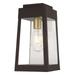 1 Light Outdoor Wall Lantern in Mid Century Modern Style 6.25 inches Wide By 12 inches High-Bronze Finish Bailey Street Home 218-Bel-3110479