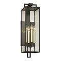 -4 Light Outdoor Wall Mount-8 inches Wide By 28.5 inches High-Forged Iron Finish Bailey Street Home 154-Bel-4905198