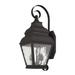 2 Light Outdoor Wall Lantern in Farmhouse Style 8 inches Wide By 21.5 inches High-Bronze Finish Bailey Street Home 218-Bel-1119719