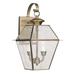 2 Light Outdoor Wall Lantern in Farmhouse Style 9 inches Wide By 16.5 inches High-Antique Brass Finish Bailey Street Home 218-Bel-1653456