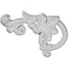 5.50 in. W x 3.50 in. H x .62 in. P Architectural Accents - Oak Leaf Onlay Left