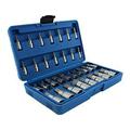 Hex Socket Set - 32Pc Universal SAE And Metric Allen Socket Set Hex Bit Socket Set 5/64 To 3/4 Inch And 2 To 19Mm