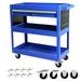 imerelez Rolling Tool Cart Premium 1-Drawer Utility Cart Heavy Duty Industrial Storage Organizer Mechanic Service Cart with Wheels and Locking System