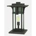 1 Light Large Outdoor Pier Mount Lantern in Craftsman Style 11.25 inches Wide By 18.25 inches High-Oil Rubbed Bronze Finish-Incandescent Lamping Type