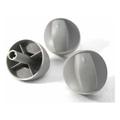 BBQ Grill 3 Piece Set Control Knobs 2-1/4 Dia. Compatible with Most Weber Grills BCP99242
