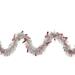X 3 Silver Christmas Candy Cane Wrapped Tinsel - Unlit