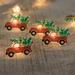 LED Truck Hauling Tree Micro Christmas Light Set 6Ft Silver Wire