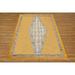 Casavani Handmade Block Printed Cotton Dhurrie Yellow Living Room Floor Carpets Outdoor Rug 7x10 feet