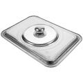 Food Kitchen Utensil Utentsils Tray Cover Lid Fish Stainless Steel Rectangular Grilled Barbecue Steak Plate
