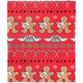 The Northwest Group Friends 50" x 60" Holiday Silk Touch Throw Blanket