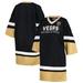 Women's Starter Black Vegas Golden Knights Hurry-Up Offense Boxy V-Neck Half-Sleeve Sneaker Dress