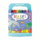 Ooly Carry Along Crayon and Colouring Book Kit-Sea Life - Set of 10, Multi