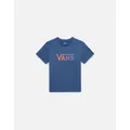 Women's Vans Womens Drop V Crew Neck T-Shirt - Bijou Blue - Size: 10/8