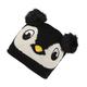 Regatta Boys Animally III Acrylic Knit Pom Pom Beanie Hat - Black - Size 1Y