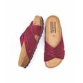 Pink Crossover Cork Footbed Sandals Women's | Size 8 | Minnis Moshulu
