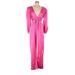 IEENA for Mac Duggal Jumpsuit V-Neck 3/4 sleeves: Pink Print Jumpsuits - Women's Size 6