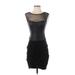 BCBGMAXAZRIA Cocktail Dress - Sheath: Black Dresses - Women's Size X-Small