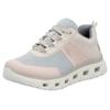 Sneaker RIEKER SPORT, Damen, Gr. 36, beige (hellbeige kombiniert), Textil, Lederimitat, sportlich, Schuhe Sneaker, in veganer Verarbeitung, Freizeitschuh, Halbschuh, Schnürschuh