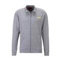 Sweatjacke HUGO UNDERWEAR "Linked Jacket Zip" Gr. S (48), grau (medium grey 036) Herren Sweatjacken