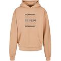 Kapuzensweatshirt MERCHCODE "Merchcode Herren Berlin Ultra Heavy Hoody" Gr. L, beige (unionbeige) Herren Sweatshirts