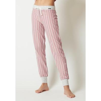 Schlafhose SKINY "Night In Mix & Match", Damen, Gr. 38, N-Gr, rosa (woodrose stripes), Sweatware, Obermaterial: 95% Baumwolle, 5% Elasthan, gestreift, Basic, Basic, Hosen Image