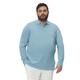 Langarm-Poloshirt MARC O'POLO "aus Bio-Baumwolle mit Elasthan" Gr. 3XL, blau Herren Shirts Langarm