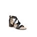 Women's Heritage Sandal by LifeStride in Black Faux Leather (Size 7 1/2 M)