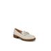 Wide Width Women's London 2 Flat by LifeStride in Bone Faux Leather (Size 11 W)