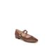 Women's Cameo Mj Flat by LifeStride in Tan Faux Leather (Size 8 1/2 M)