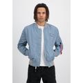 Bomberjacke ALPHA INDUSTRIES "ALPHA Men - Bomber & Flight Jackets MA-1 TTC" Gr. L, bunt (greyblue) Herren Jacken Übergangsjacken