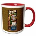 Vintage Carter the Great The Elongated Maiden Illusion Advertising Poster 11oz Two-Tone Red Mug mug-114126-5