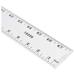 Mayes 10209 Inch Straight Edge Aluminum Ruler Heavy Duty Inch Ruler With Metric And Standard Measurements Extra Thick Precision Straight Edge